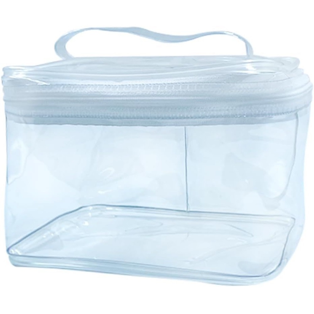 Clear PVC Makeup Travel Bag Zipper Cosmetic Organizer NEW